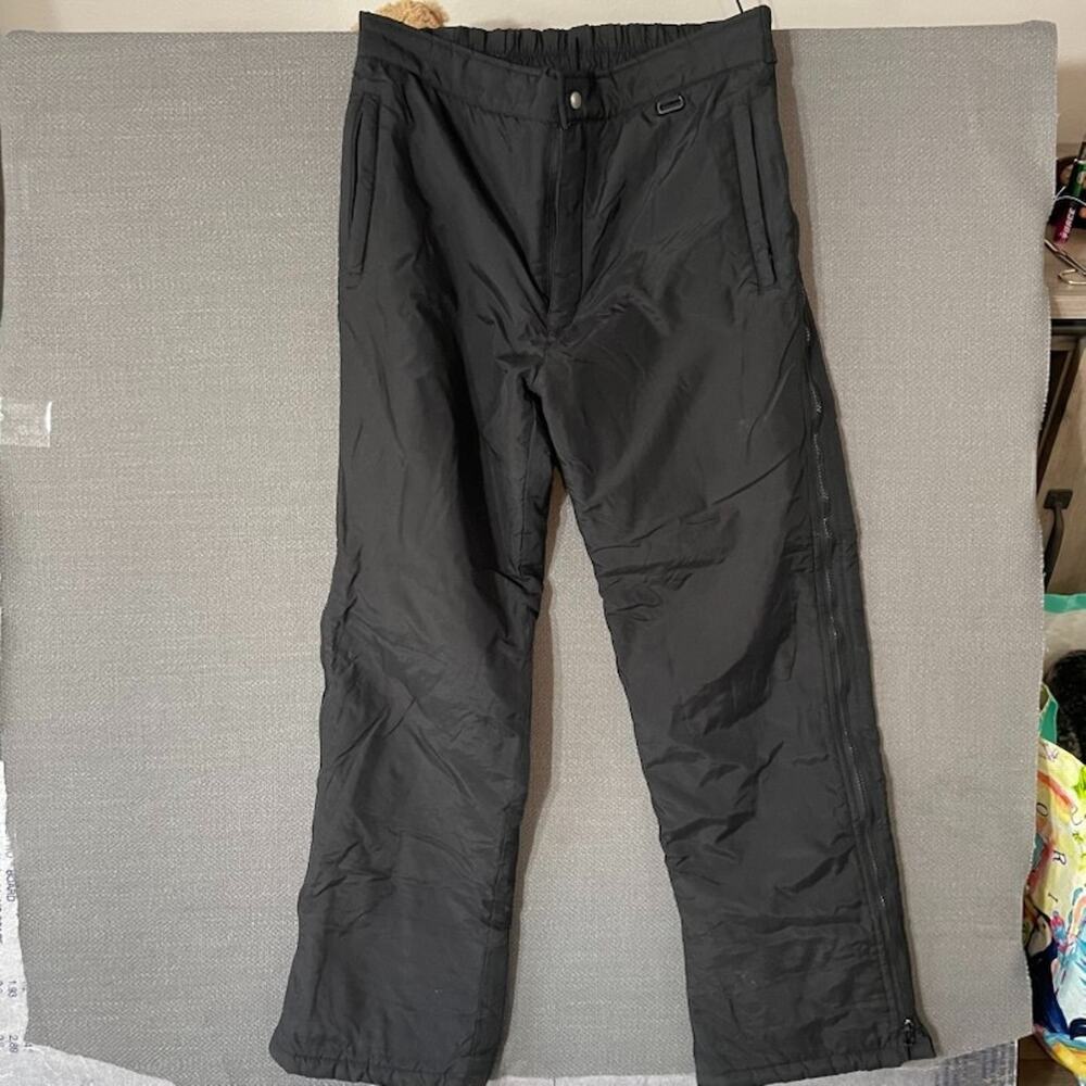 Vintage Ski Snow Pants Sportina Mens Black Medium Retro 90s Y2K Outdoor Thermal